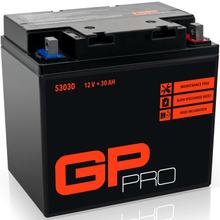 GP-PRO Gel-Batterie 12V 30Ah 53030 Motorradbatterie, wartungsfrei versiegelt vorgeladen ähnlich Y60-N30L-A / SLA53030 / C60-N30-A / C60-N30L-A auch für Quad, Rasentraktor uvm.