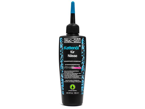 Olio lubrificante per catene Muc-Off per umidità Wet Lube 120ml 12 pezzi