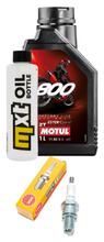 Inspektionspaket 1L 2-Takt-Öl + 1x Zündkerze für Aprilia SR Motard AC 50 ccm