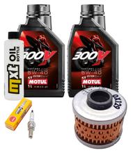 Kit d'inspection 2L 5W-40 + filtre à huile + 1x bougie pour Aprilia Leonardo ST 125 ccm