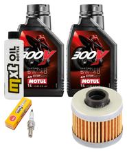 Paquete de inspección 2L 5W-40 + filtro de aceite + 1x bujía para Aprilia Leonardo 125 ccm