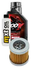 Paquete de inspección 1L 5W-40 + filtro de aceite + 1x bujía para Aprilia Mojito 125 ccm