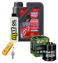 Inspectiepakket 1L 5W-40 + Oliefilter + 1x Bougie voor Aprilia Mojito 125 ccm