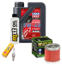 Inspectiepakket 1L 5W-40 + Oliefilter + 1x Bougie voor Aprilia Mojito 125 ccm