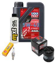 Inspectiepakket 1L 5W-40 + Oliefilter + 1x Bougie voor Aprilia Mojito 125 ccm
