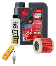 Inspektionspaket 1L 5W-40 + Ölfilter + 1x Zündkerze für Aprilia Mojito 125 ccm