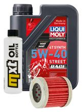 Inspektionspaket 1L 5W-40 + Ölfilter + 1x Zündkerze für Aprilia Mojito 125 ccm