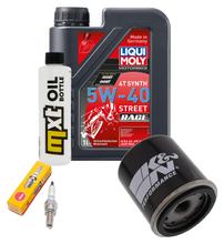 Inspektionspaket 1L 5W-40 + Ölfilter + 1x Zündkerze für Aprilia Mojito 125 ccm