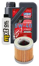 Inspektionspaket 1L 5W-40 + Ölfilter + 1x Zündkerze für Aprilia Mojito 125 ccm
