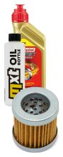 Paquete de inspección 1L 5W-40 + filtro de aceite + 1x bujía para Aprilia Mojito 125 ccm