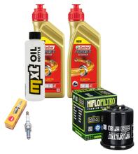 Kit d'inspection 2L 5W-40 + filtre à huile + 1x bougie pour Aprilia Mojito RY 125 ccm