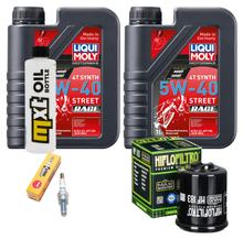 Inspektionspaket 2L 5W-40 + Ölfilter + 1x Zündkerze für Aprilia Mojito RY 125 ccm