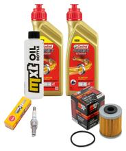 Inspektionspaket 2L 5W-40 + Ölfilter + 1x Zündkerze für Aprilia Scarabeo 125 ccm