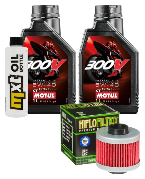 Inspektionspaket 2L 5W-40 + Ölfilter + 1x Zündkerze für Aprilia Scarabeo 125 ccm