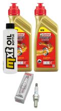 Kit d'inspection 2L 5W-40 + filtre à huile + 1x bougie pour Aprilia Scarabeo 125 ccm