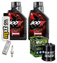 Kit d'inspection 2L 5W-40 + filtre à huile + 1x bougie pour Aprilia Scarabeo 125 ccm