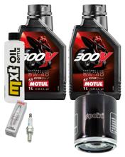 Kit d'inspection 2L 5W-40 + filtre à huile + 1x bougie pour Aprilia Scarabeo 125 ccm