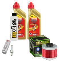 Paquete de inspección 2L 5W-40 + filtro de aceite + 1x bujía para Aprilia Scarabeo 125 ccm