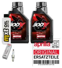 Inspectiepakket 2L 5W-40 + Oliefilter + 1x Bougie voor Aprilia Scarabeo 125 ccm