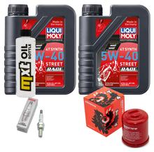 Inspectiepakket 2L 5W-40 + Oliefilter + 1x Bougie voor Aprilia Scarabeo 125 ccm