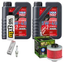 Inspectiepakket 2L 5W-40 + Oliefilter + 1x Bougie voor Aprilia Scarabeo 125 ccm