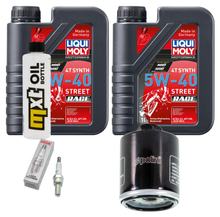 Inspectiepakket 2L 5W-40 + Oliefilter + 1x Bougie voor Aprilia Scarabeo 125 ccm