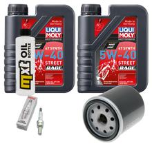 Inspectiepakket 2L 5W-40 + Oliefilter + 1x Bougie voor Aprilia Scarabeo 125 ccm