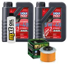 Inspection package 2L 5W-40 + oil filter + 1x spark plug for Aprilia Scarabeo 125 ccm