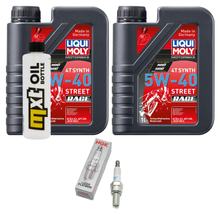 Inspection package 2L 5W-40 + oil filter + 1x spark plug for Aprilia Scarabeo 125 ccm