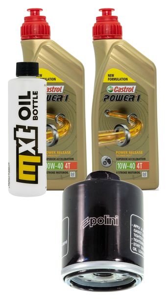 Inspektionspaket 2L 10W-40 + Ölfilter + 1x Zündkerze für Aprilia Sportcity Cube 125 ccm