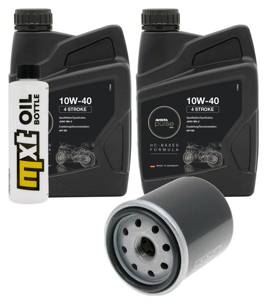 Inspektionspaket 2L 10W-40 + Ölfilter + 1x Zündkerze für Aprilia Sportcity Cube 125 ccm