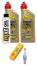 Inspektionspaket 2L 10W-40 + Ölfilter + 1x Zündkerze für Aprilia Sportcity Cube 125 ccm