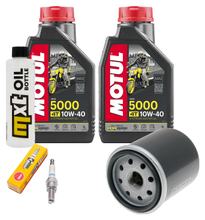 Inspektionspaket 2L 10W-40 + Ölfilter + 1x Zündkerze für Aprilia Sportcity Cube 125 ccm