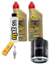 Inspektionspaket 2L 10W-40 + Ölfilter + 1x Zündkerze für Aprilia Sportcity Cube 125 ccm