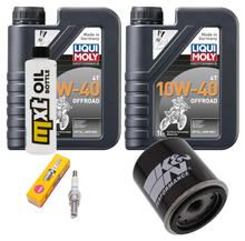 Inspektionspaket 2L 10W-40 + Ölfilter + 1x Zündkerze für Aprilia Sportcity Cube 125 ccm