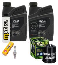 Inspektionspaket 2L 10W-40 + Ölfilter + 1x Zündkerze für Aprilia Sportcity Cube 125 ccm