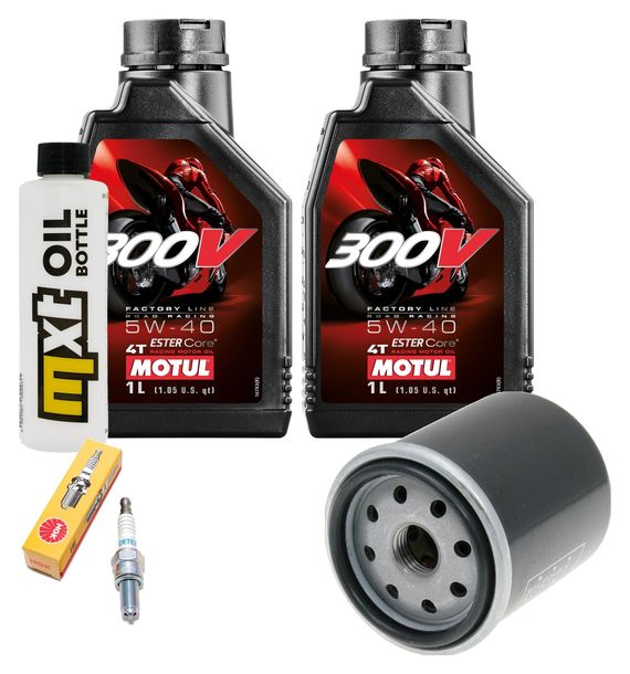 Inspektionspaket 2L 5W-40 + Ölfilter + 1x Zündkerze für Aprilia Sportcity One 125 ccm