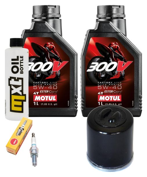 Inspektionspaket 2L 5W-40 + Ölfilter + 1x Zündkerze für Aprilia Sportcity One 125 ccm