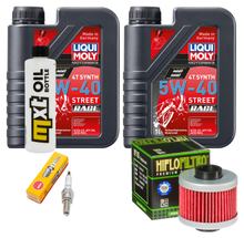 Kit d'inspection 2L 5W-40 + filtre à huile + 1x bougie pour Aprilia Leonardo 150 ccm