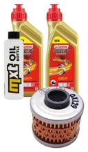Paquete de inspección 2L 5W-40 + filtro de aceite + 1x bujía para Aprilia Leonardo 150 ccm
