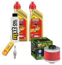 Pacchetto di ispezione 2L 5W-40 + filtro olio + 1x candela per Aprilia Scarabeo 200 ccm