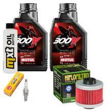 Kit d'inspection 2L 5W-40 + filtre à huile + 1x bougie pour Aprilia Scarabeo 200 ccm