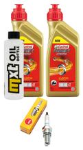 Pacchetto di ispezione 2L 5W-40 + filtro olio + 1x candela per Aprilia Leonardo 250 ccm