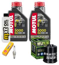 Pacchetto di ispezione 2L 10W-40 + filtro olio + 1x candela per Aprilia Sportcity Cube 300 ccm