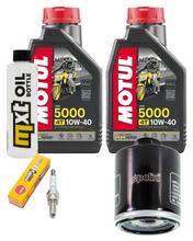 Pacchetto di ispezione 2L 10W-40 + filtro olio + 1x candela per Aprilia Sportcity Cube 300 ccm