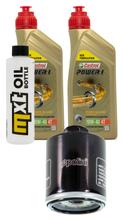Kit d'inspection 2L 10W-40 + filtre à huile + 1x bougie pour Aprilia Sportcity Cube 300 ccm