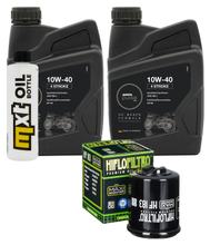 Pacchetto di ispezione 2L 10W-40 + filtro olio + 1x candela per Aprilia Sportcity Cube 300 ccm