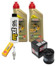 Kit d'inspection 2L 10W-40 + filtre à huile + 1x bougie pour Aprilia Sportcity Cube 300 ccm