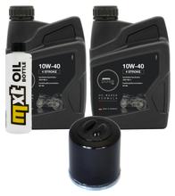 Pacchetto di ispezione 2L 10W-40 + filtro olio + 1x candela per Aprilia Sportcity Cube 300 ccm
