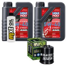 Paquete de inspección 2L 5W-40 + filtro de aceite + 1x bujía para Aprilia SR Max 300 ccm